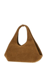 Borsa a spalla in pelle scamosciata cammello -  | Wise