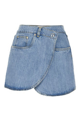 Denim mini skirt -  | Wise