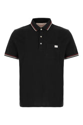 Black cotton polo shirt -  | Wise