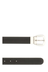 Black leather reversible belt -  | Wise