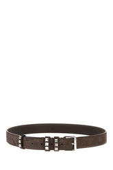 Chocolate suede belt -  | Wise