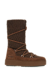 Chocolate wool blend Ltrack boots -  | Wise