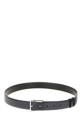 Cintura reversibile in pelle blu -  | Wise