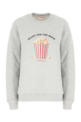 Melange grey cotton sweatshirt -  | Wise