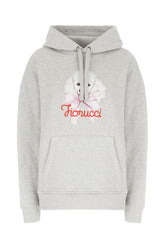 Melange grey cotton sweatshirt -  | Wise