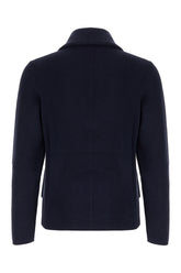 Midnight blue cotton cardigan -  | Wise