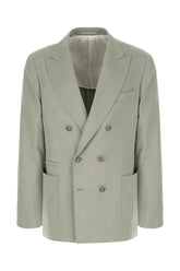 Sage green silk blazer -  | Wise