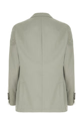 Sage green silk blazer -  | Wise