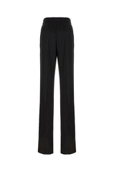 Black stretch silk pants -  | Wise