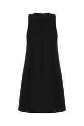 Black wool blend dress -  | Wise