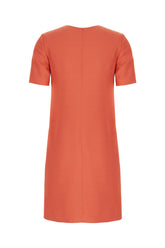 Abito in misto lana corallo -  | Wise