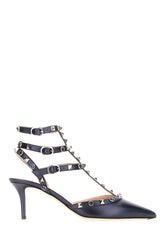 Scarpe con tacco in pelle blu -  | Wise