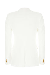 White viscose blend blazer -  | Wise