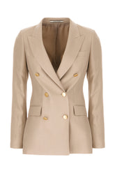 Giacca in misto lana cappuccino -  | Wise