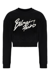 Felpa in cotone nero -  | Wise