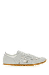 Sneakers in pelle e rete gesso -  | Wise