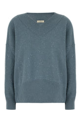 Maglione in misto lana petrolio -  | Wise