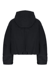 Black polyester blend Eucalyptus down jacket -  | Wise