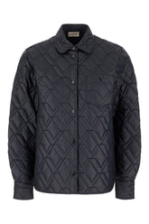 Giubbino imbottito in nylon blu navy -  | Wise