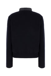 Cardigan Tricot in lana blu notte -  | Wise