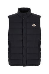 Piumino smanicato in nylon blu notte -  | Wise