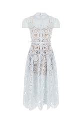 Pastel light blue laces dress -  | Wise