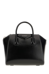 Black leather small Antigona handbag -  | Wise