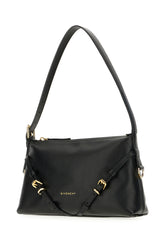 Black leather mini Voyou shoulder bag -  | Wise