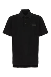 Polo in piquet nero -  | Wise