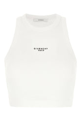 Top in cotone stretch bianco -  | Wise