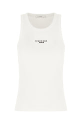 Top in cotone stretch bianco -  | Wise