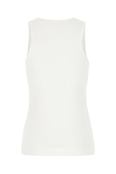 Top in cotone stretch bianco -  | Wise