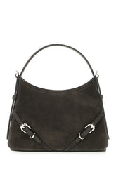 Graphite suede nano Voyou shoulder bag -  | Wise