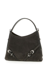 Graphite suede nano Voyou shoulder bag -  | Wise