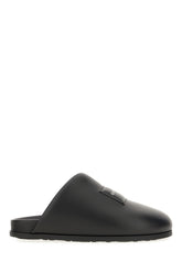 Black nappa leather slippers -  | Wise