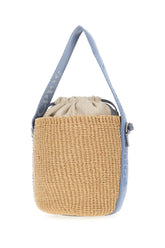 Borsa a secchiello Woody piccola in materiale equo-solidale -  | Wise