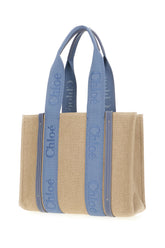 Borsa shopping Woody grande in lino cappuccino -  | Wise