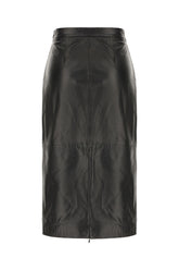 Black leather skirt -  | Wise