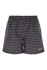 Printed polyester swimming shorts -  | Wise