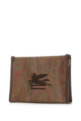 Printed leather clutch -  | Wise