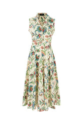 Abito midi in cotone stampato -  | Wise