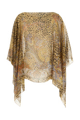 Printed silk cape -  | Wise