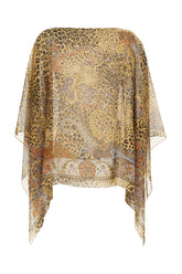 Printed silk cape -  | Wise