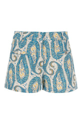 Printed denim shorts -  | Wise
