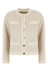 Light grey wool Kendra cardigan -  | Wise