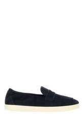 Midnight blue suede Sport loafers -  | Wise