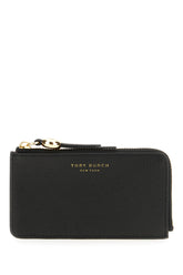 Black leather card holder -  | Wise