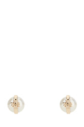 Ivory metal and pearl earrings -  | Wise