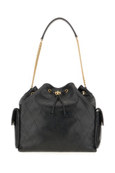 Black leather shoulder bag -  | Wise