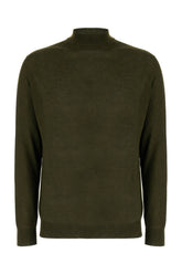 Dark green wool blend sweater -  | Wise